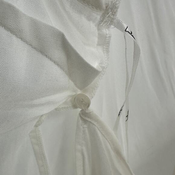 NWT Lulus White Adjustable Strap V-Neck Side Tie Wrap Cami Top Size Large - Picture 3 of 11